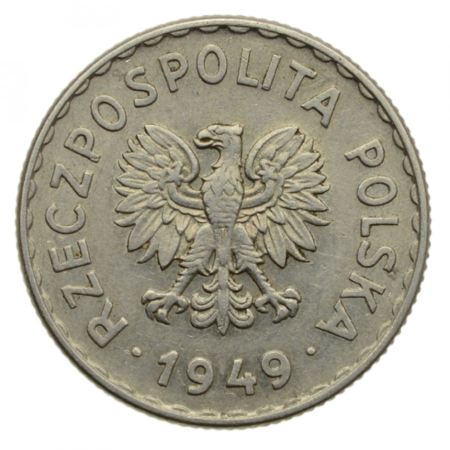 1 złoty 1949 r. - Aluminium (M005)