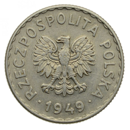 1 złoty 1949 r. - Aluminium (M005)