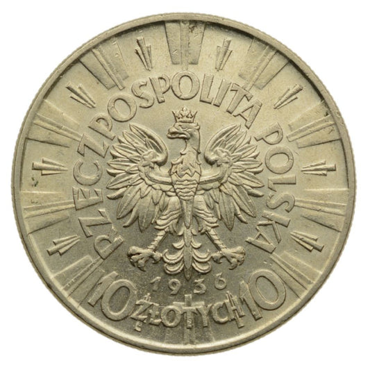 10 złotych 1936 r. - Józef Piłsudski (K19)
