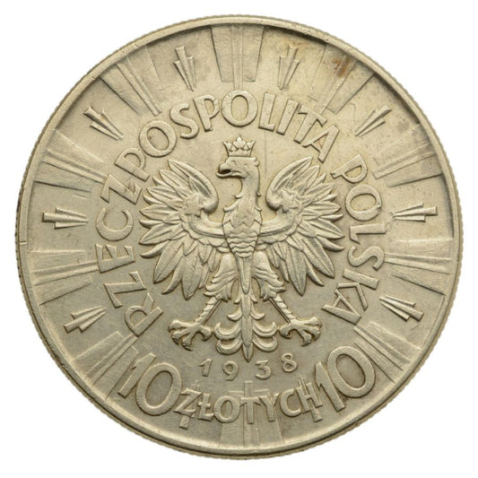 10 złotych 1938 r. - Józef Piłsudski