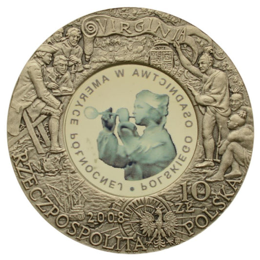 10 złotych - 400. rocznica polskiego osadnictwa w Ameryce Północnej
