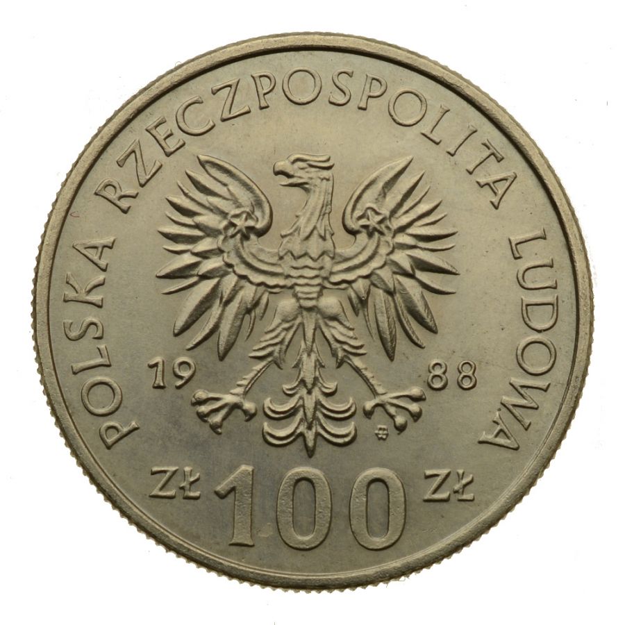 100 złotych 1988 r. - 70. rocznica Powstania Wielkopolskiego (M696)