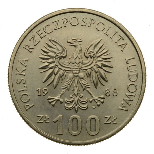 100 złotych 1988 r. - 70. rocznica Powstania Wielkopolskiego (M696)