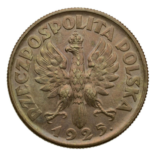 2 złote 1925 r. - Żniwiarka (z kropką) (K12)