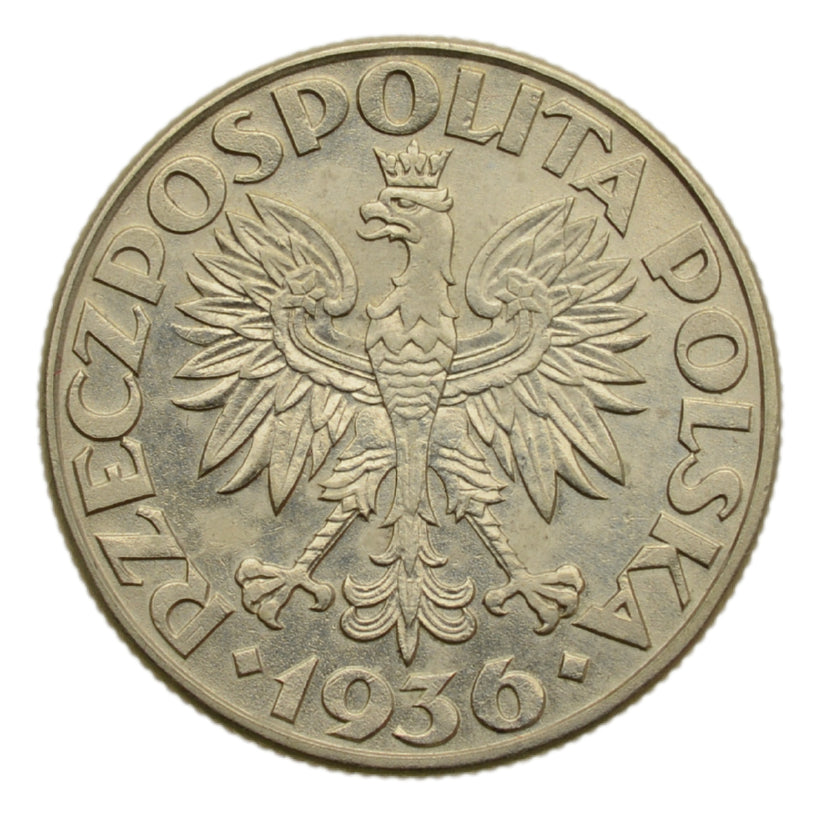 2 złote 1936 r. - Żaglowiec