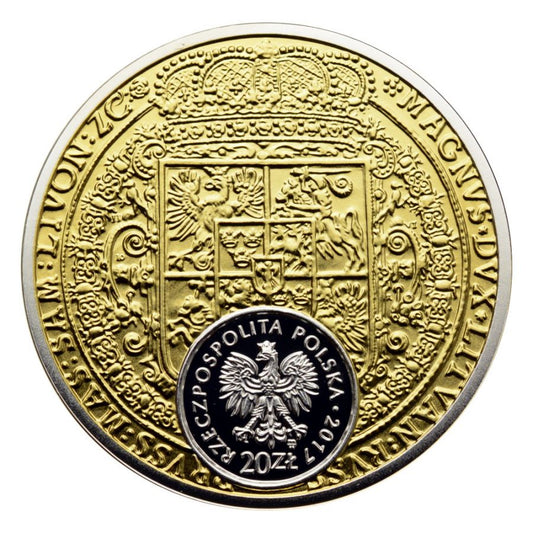 20 złotych - Historia Monety Polskiej - 100 dukatów Zygmunta III