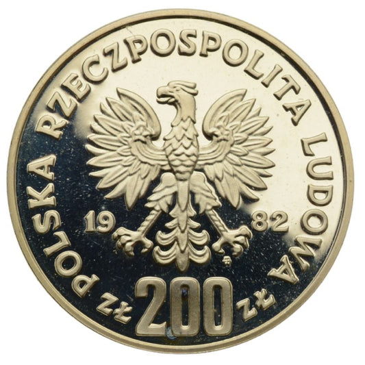 200 złotych - XII Mistrzostwa Świata w Piłce Nożnej - Hiszpania 1982