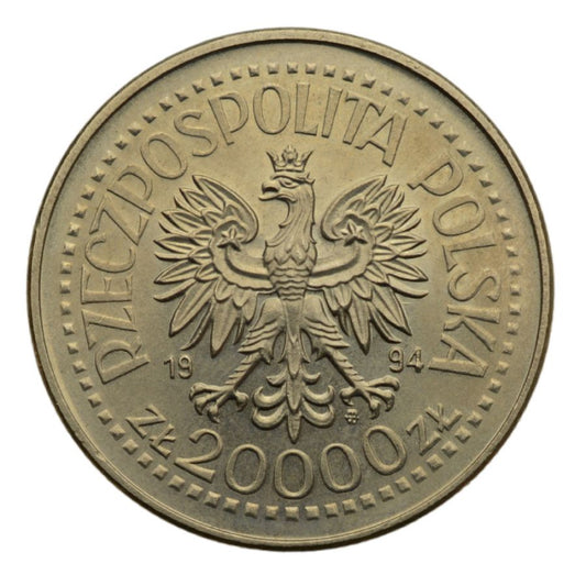 20000 złotych - Otwarcie Nowego Gmachu Mennicy Państwowej