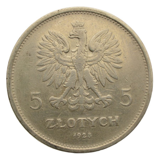 5 złotych 1928 r. - NIKE z.m. (K824)