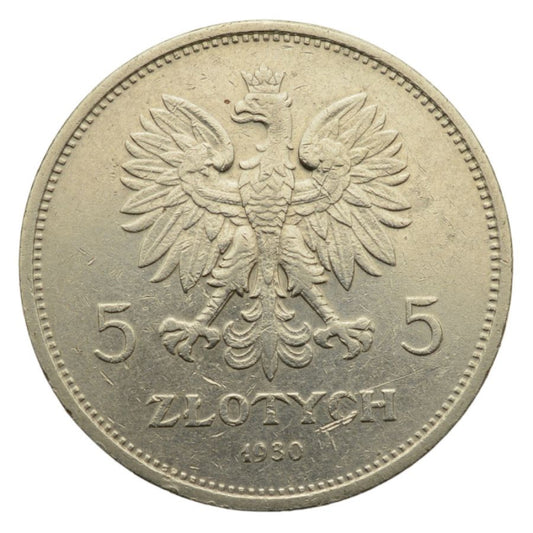 5 złotych 1930 r. - Sztandar (K52)