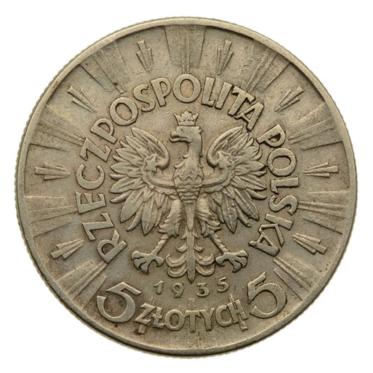 5 złotych 1935 r. - Józef Piłsudski (3)