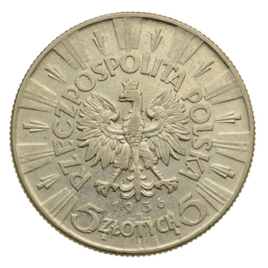 5 złotych 1936 r. - Józef Piłsudski