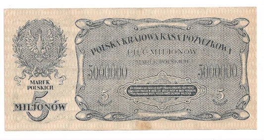 5000000 marek polskich 1923 r. - Seria A (K33)
