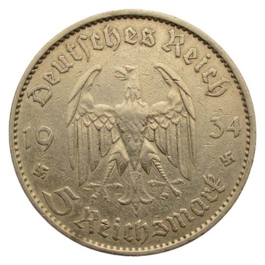 Niemcy - 5 Marek 1934 A - Kościół