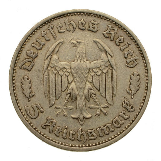 Niemcy - 5 Marek 1934 F - Schiller